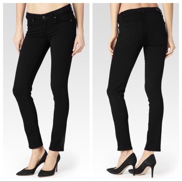 PAIGE Denim - Paige Black Skyline Ankle Peg Slim Jeans 27